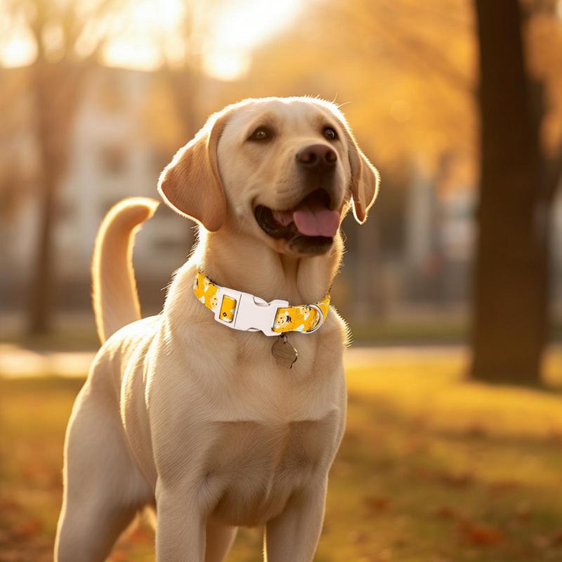 

Dog Neck Collar Print Neck Adjustable Pet Soft Collar Animal Print Design Decoration Accessory For Walking Daily Use Outdoor China Mainland