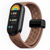 For Xiaomi Bracelet 8 Mi Bracelet 9 Male Female Replacement Sports Magnetic Breathable Folding Buckle Silicone Strap Band