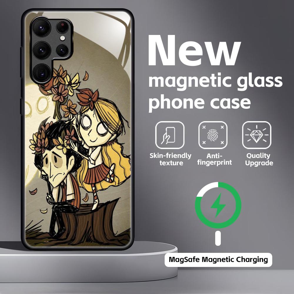 

HOT Game Don t Starve Phone Case For Samsung S26 S25 S24 S23 S22 S21 Plus Ultra Note20 Glass Magnetic Case Galaxy S21 Ultra 5G