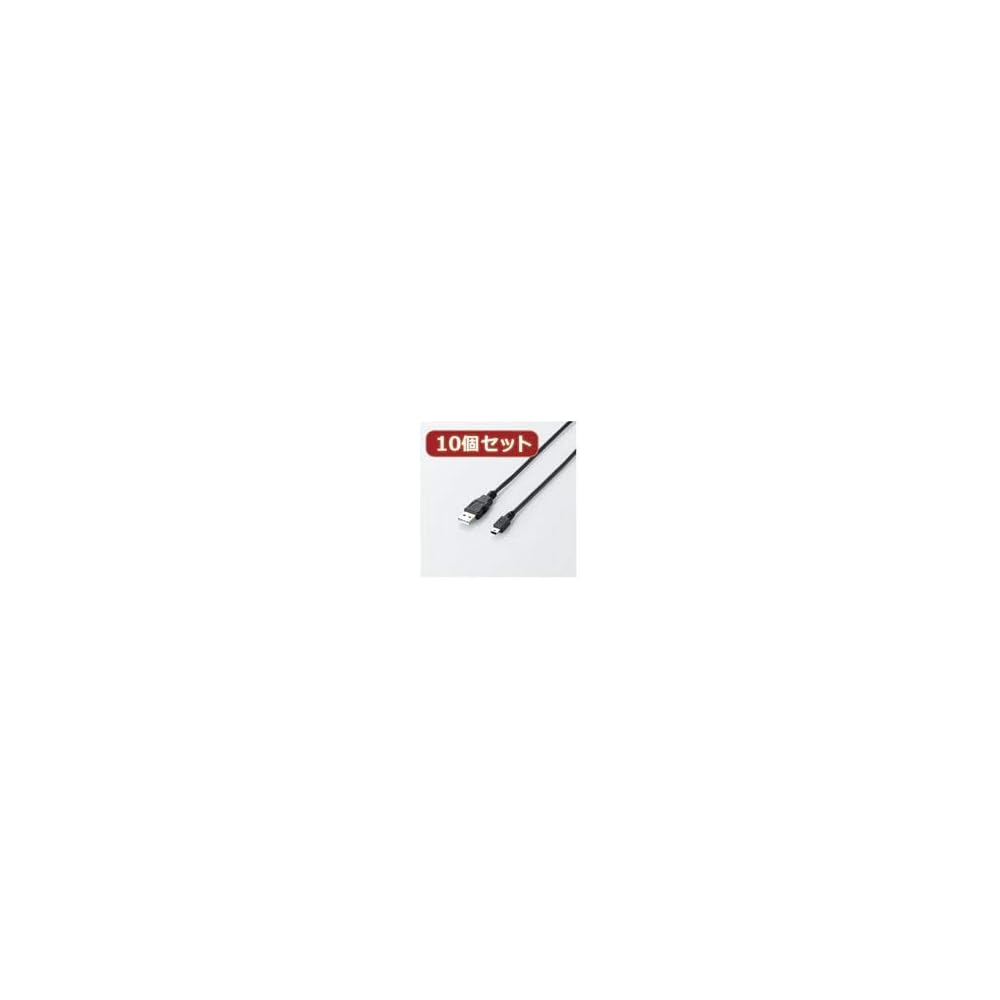 Набор из 10 шт. Экологичный USB 2.0 кабель ELECOM (тип мини-Б) U2C-JM05BKX10