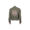 Adidas Vrct Jacket With Tiger Embroidery And Striped Solid Color Zipper Loose Fit Unisex Outerwear Artifact-Green FI6720