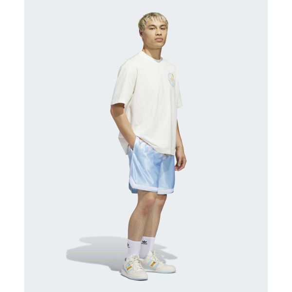 Adidas Originals Basketball Logo Loose Fit Crew Neck Short Sleeve T-Shirt Unisex Tops KD3613