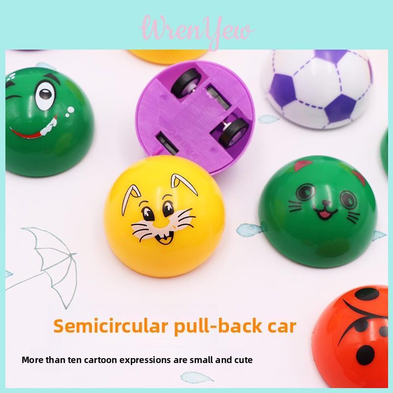 Plastic Windup Toy With Semicircular Cartoon Expression Pattern For Child Development And Interactive Play