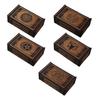 Wood Tarot Card Storage Case Portable Tarot Cards Box Astrologys Divination Storage Case Push Pull Card Container