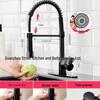 MDNG Pull-Out Kitchen Faucet with Spring