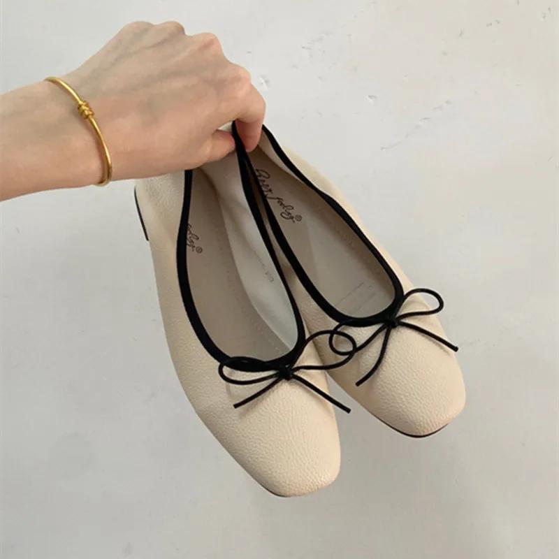 Fashion 2025 New Women Flat Heel Shoes Female Flats Casual Ballet Dancing Shoes Foldable Sole Boat Shoes Summer Slip on Slipper Mules
