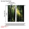 Window Curtains Forest Trees Durable Polyester Without Electricity Festive Holiday Use Home Daily Decor Curtain