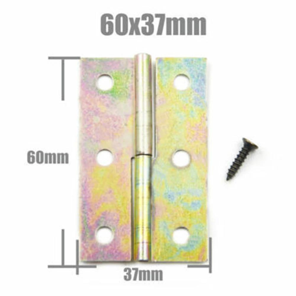 10-25pcs Mini Antique Brass Cabinet Hinges with Screws for Jewelry Gift Box Wooden Wine Chest Door Hardware