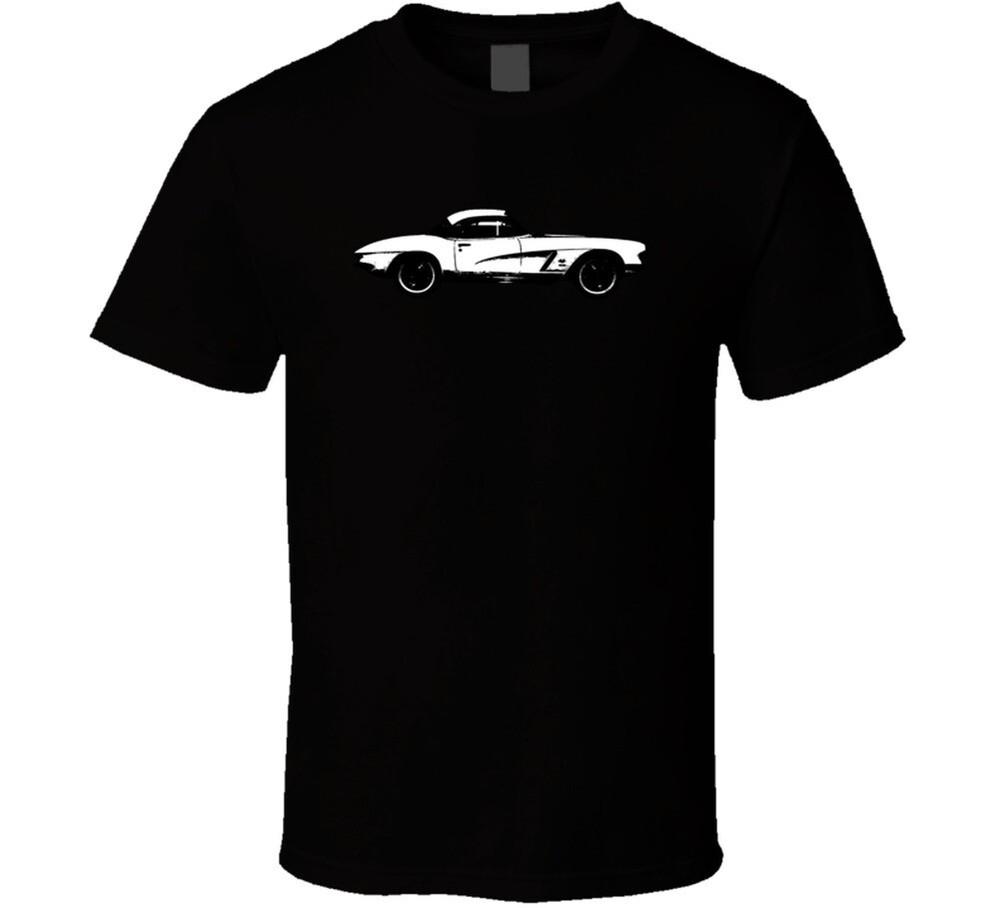 

1962 Chevrolet Corvette C1 327 V8 B And W Vintage Car Lover Driver Gift T Shirt 4XL