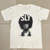 Portrait du chanteur Sly Stone T-shirt blanc Unisexe Toutes tailles WA357