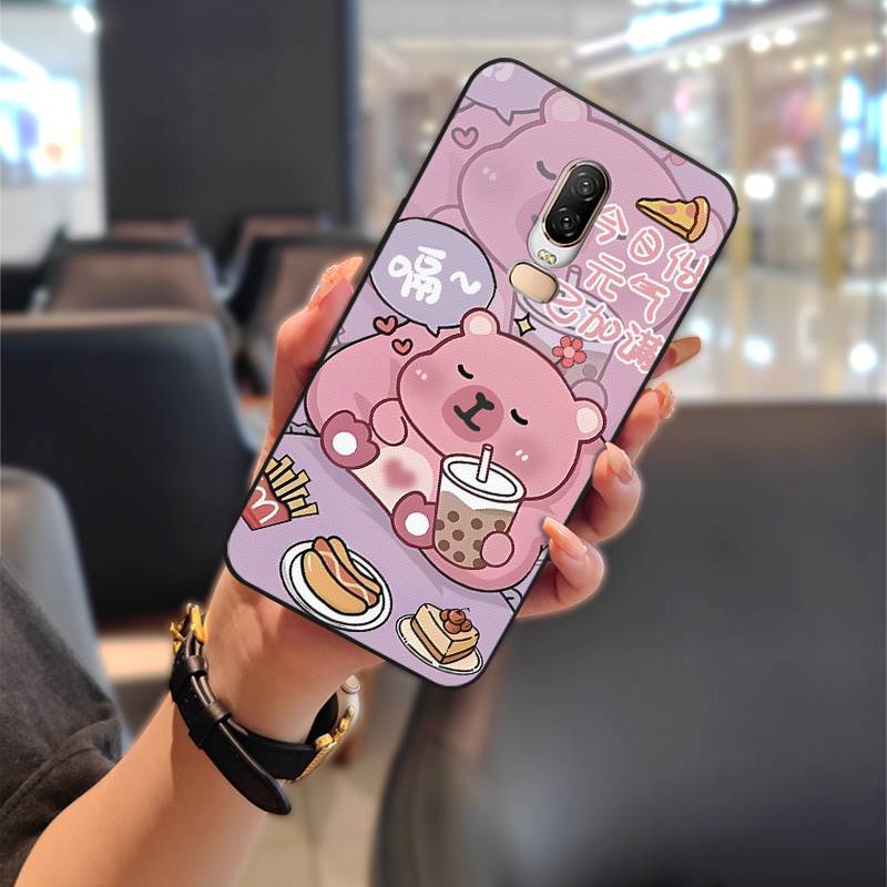 Full wrap Soft case Phone Case For OnePlus 6/1+6 Graffiti Fashion Design Phone Pouch Anti-knock TPU Couple Waterproof