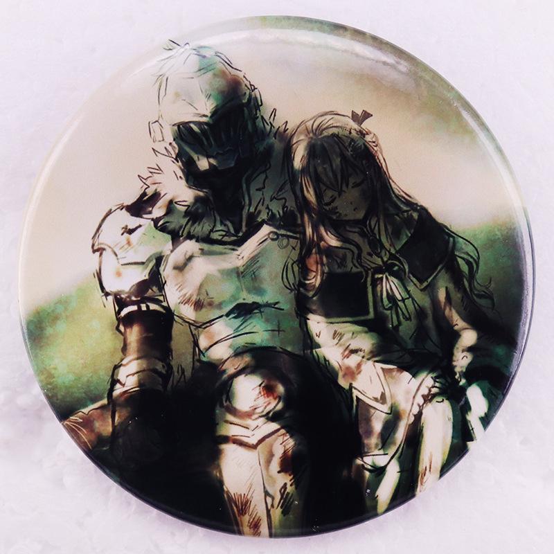 Goblin Slayer Anime Tinplate Badge Brooch - Japanese Dark Fantasy Light Novel Design белый
