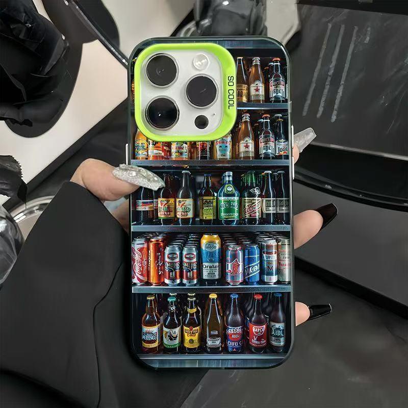 

Creative Beer Design Apple iPhone 17 Pro Max Case, Energetic Style, Compatible with iPhone 16/15/14/13, Japanese/Korean Theme iPhone 17 Pro