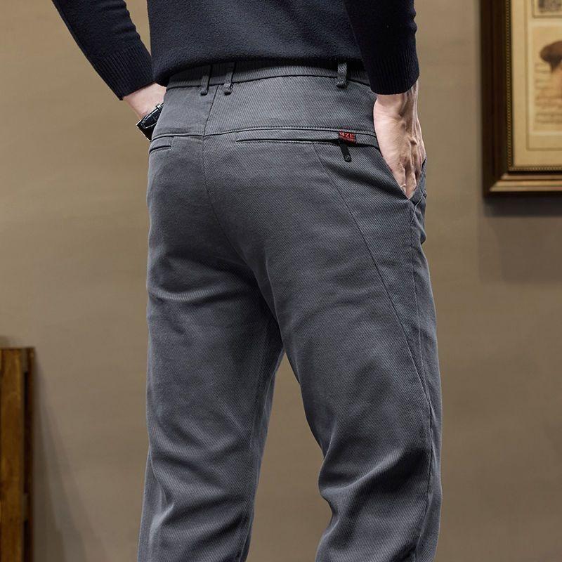 Casual pants men's autumn straight business pants light men's casual pants office home men's pants