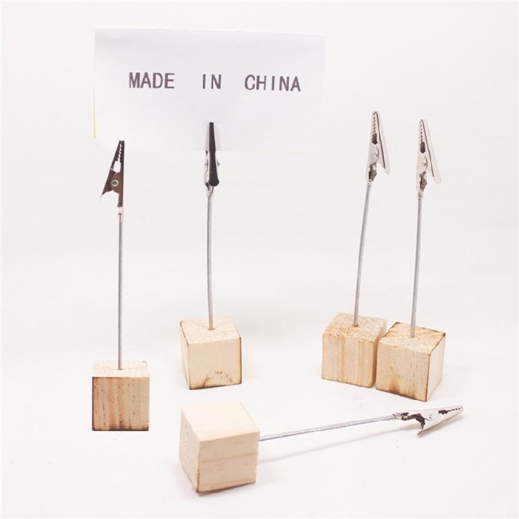 20 Pieces Name Card Holder with Clip Photo Holder Place Card Holder Photo Stand Memo Holder for Business Cards