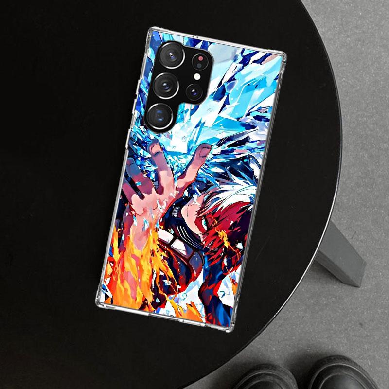 Todoroki Shoto MHA My Hero Phone Case Cover for Samsung Galaxy S26 S25 Edge S24 S23 Ultra S22 Plus S21 FE S20 + Art Customized F