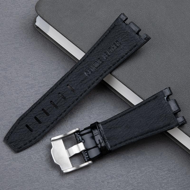 First Layer Cowhide Watchband 28mm Pin Buckle For AP Strap For Audemars Piguet Belt 42mm Royal Oak Offshore Belt Accessories "