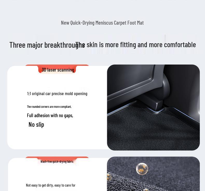 Tesla Model 3 & Y Full Coverage TPE Floor Mats by YL