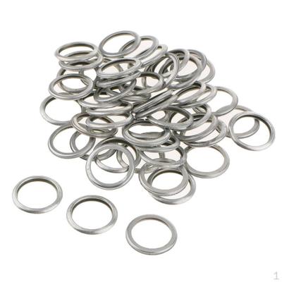 50 Stück Metall Motoröl-Ablassschrauben-Dichtring Dichtung Offene Größe: 16mm Schraube