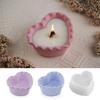 Heart Shape Candle Jar Silicone Mold Handmade Creative DIY Lace Succulent Flowerpot Creative Jewelry Concrete Resin Plaster Mold