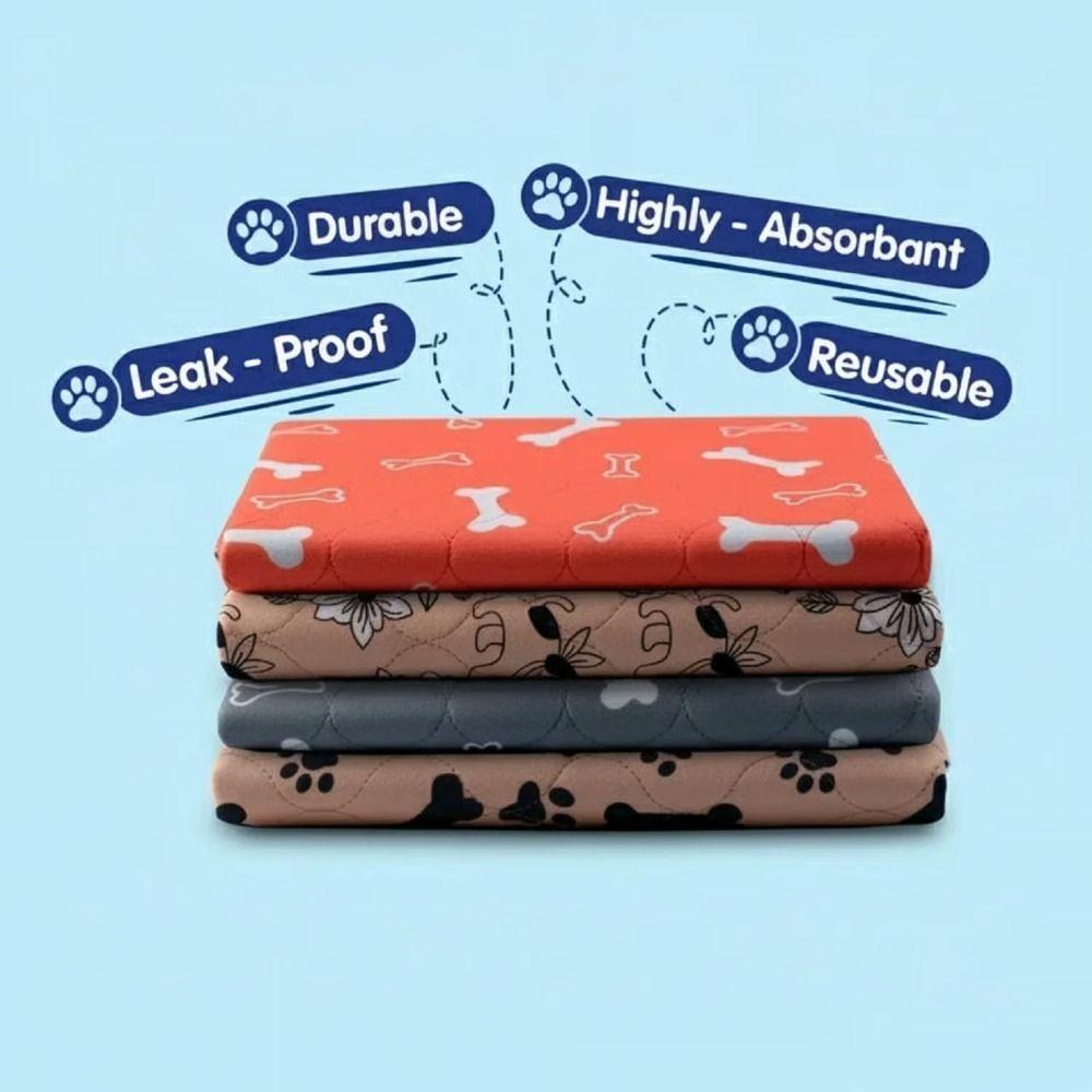 Reusable Dog Urine Pad Super Absorbent Puppy Pee Pad with Pheromones Durable Pet Bed Mat Dogs