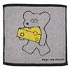 Marushin Mini Andy the Mouse and Antibacterial and Hand Birthday 1705004000 Towel, Cheese, 100% Cotton, Deodorizing, Towel, Handkerchief, Gift, Gift,