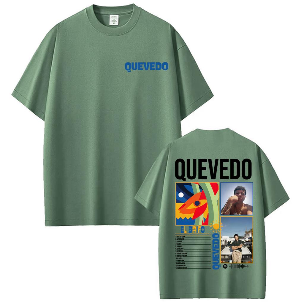 Rapper Quevedo 2026 EL BAIFO Graphic Tshirts for Unisex Women Harajuku Vintage Gothic T Shirt Casual 100 Cotton Oversized Tshirt