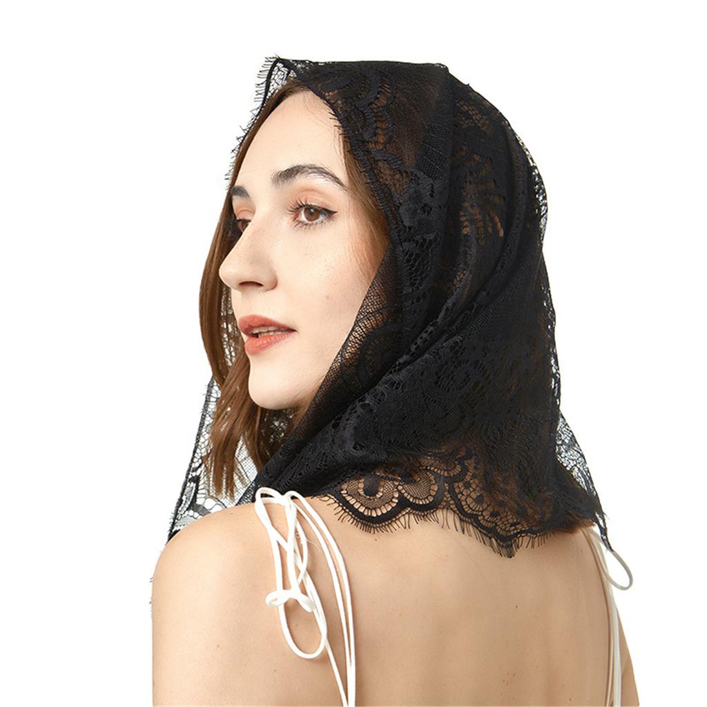 Multiuse Lace Mantilla Veil Church Headscarf Catholic Bride Veil Chapel Church Hijab Scarf Veil for Various Occasion