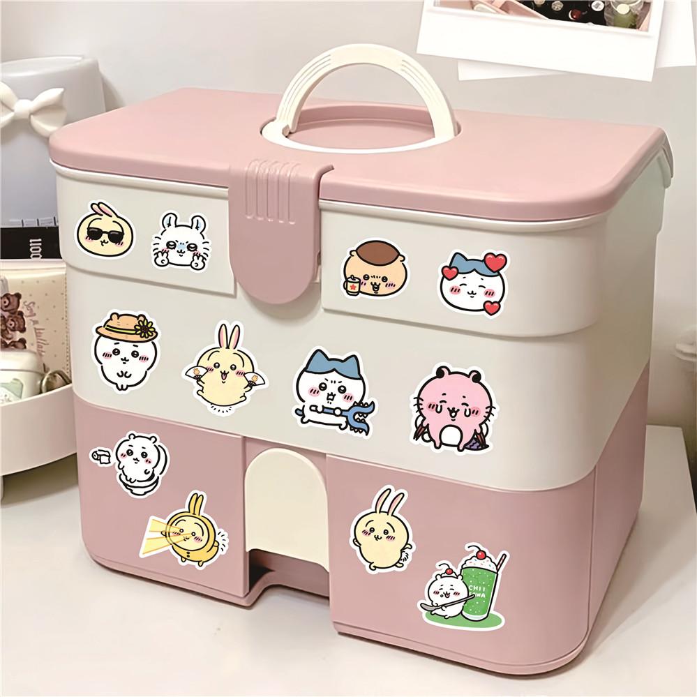 100Pcs/Set Chiikawa Series 02 Stickers DIY Scrapbooks Album Decor Decals Stickers