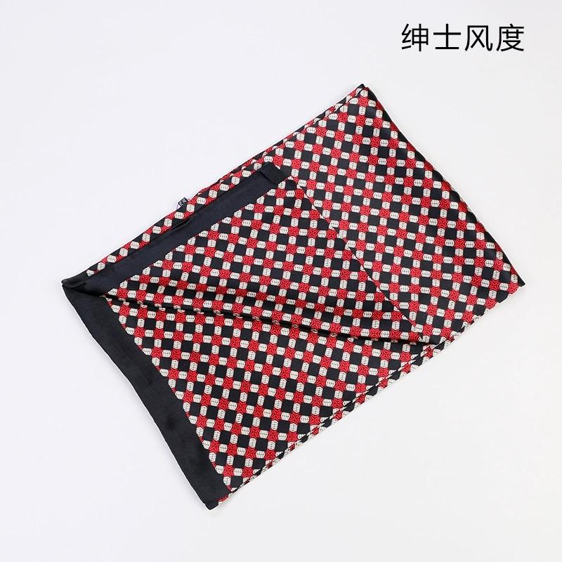 Luksusmerke Herre Ren Silkeskjerf Forretningsmenn Lange Skjerf Alt-Match 100% Silke Myke Varme Vinterskjerf for Menn