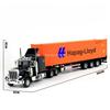 1:50 Alloy Heavy Trucks Toys Models Cars Container Vehicles Light Music Miniature Transport Car Rubber Tires Kids Gifts