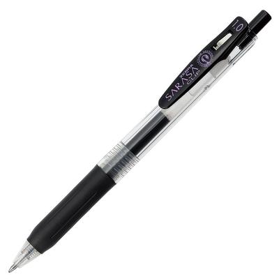 Zebra Sarasa Clip Gel Ballpoint 10 Pen, 1.0, Black, Pens, B-JJE15-BK
