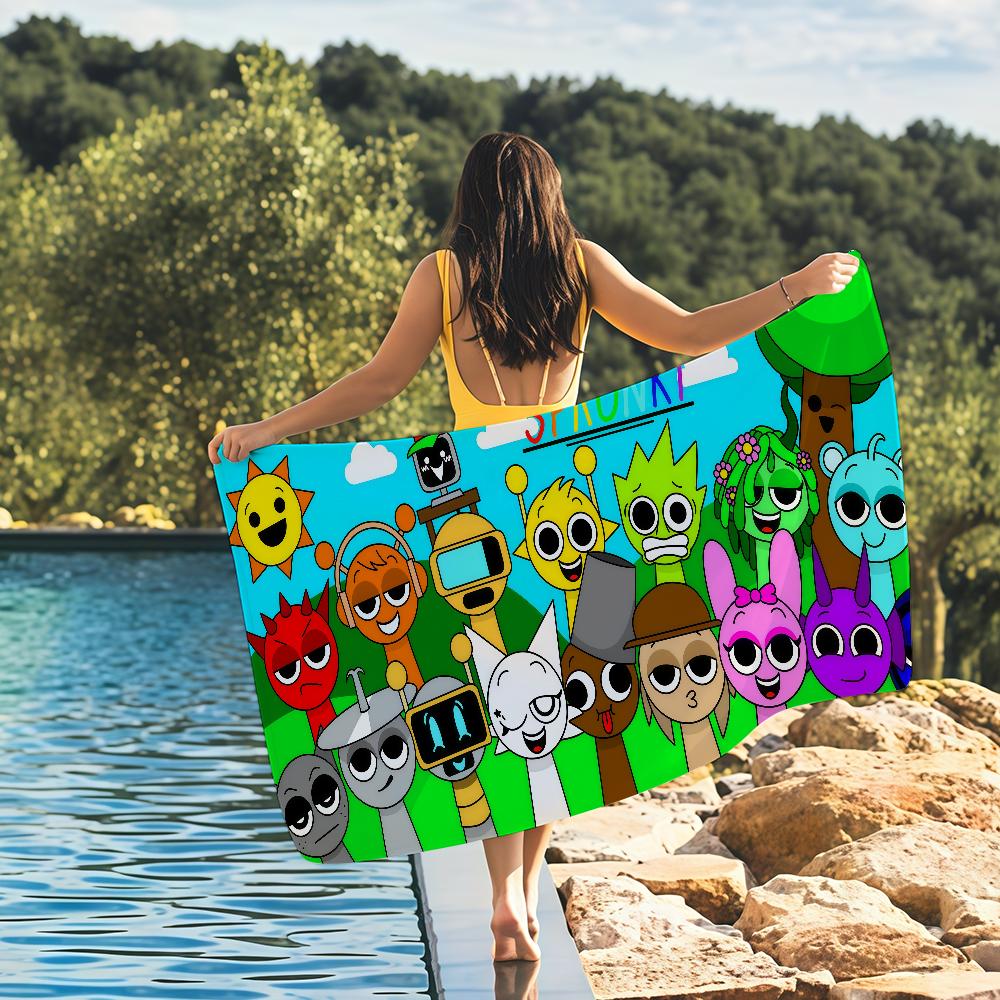 Cartoon Sergeant Frosch Handtuch Schnelltrocknende Strandhandtücher Sind Geeignet Für Schwimmbäder Camping Yoga Und Das Fitnessstudio