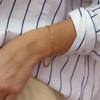18K Gold-Plated Stainless Steel Figaro Chain Bracelet