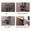 MultiPurpose 360degree Rotatable Headphone Stand Hanger With Strong Carbon Steel Clamp Fit Up To 6.8cm Table Thickness