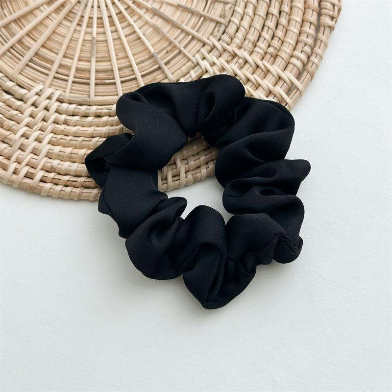 Matte Luster Muted Color Scrunchies Minimalist Gray Blue Elastic Bands Soft Touch Hair Ties For Daily Casual Wear