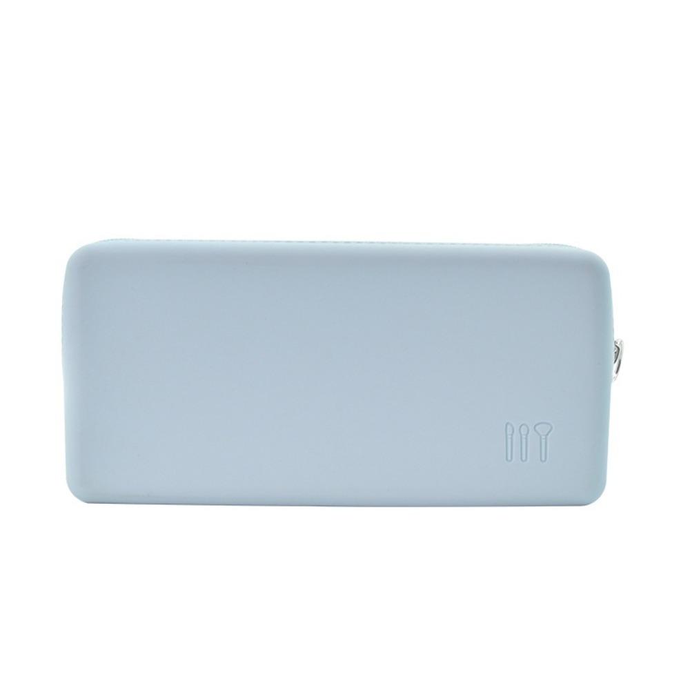 Rectangle Makeup Brush Case Portable Toiletries Purse Silicone Cosmetic Bag  Headphone Bag