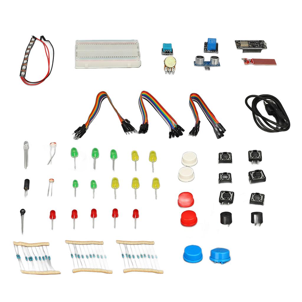 ESP8266 IOT Starter Kit Development Board Resistors LED Diodes WiFi Internet of Things Learning Kit for DIY