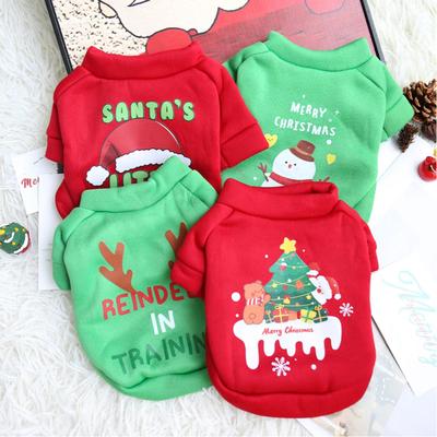 New Clothes for Autumn and Winter, Warm and Cold Resistant with Fleece for Cats and Dogs, Suitable for Outdoor Christmas Atmosph