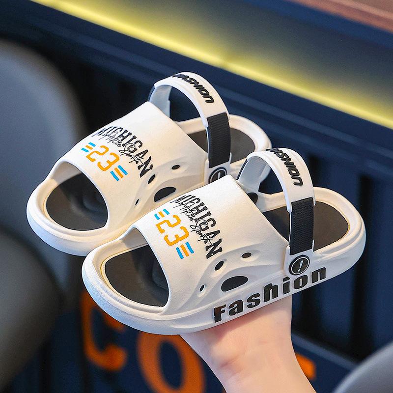 Children's Slippers for Boys, Summer Non-slip Indoor Sandals for Bathing, Dual-use Parent-child Non-slip Children's Slippers