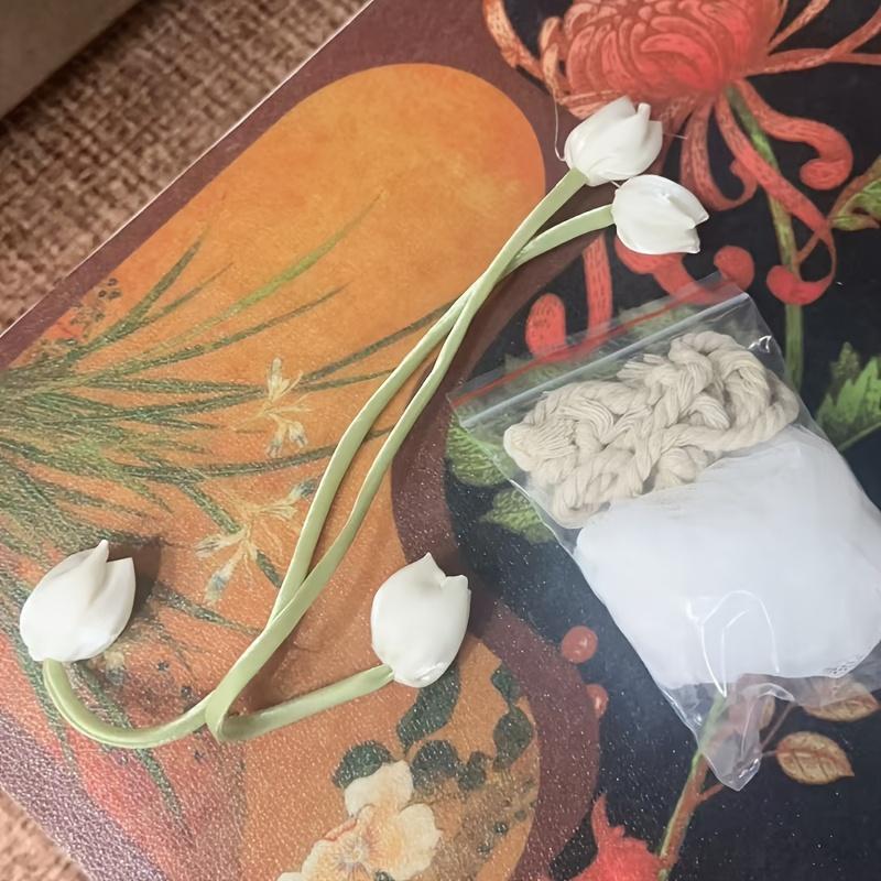 

2/6Tulip curtain ties for moving into a new home, wedding room decorations, gifts, housewarming ceremony decoration supplies, curtain tie ropes, 2Pieces + White