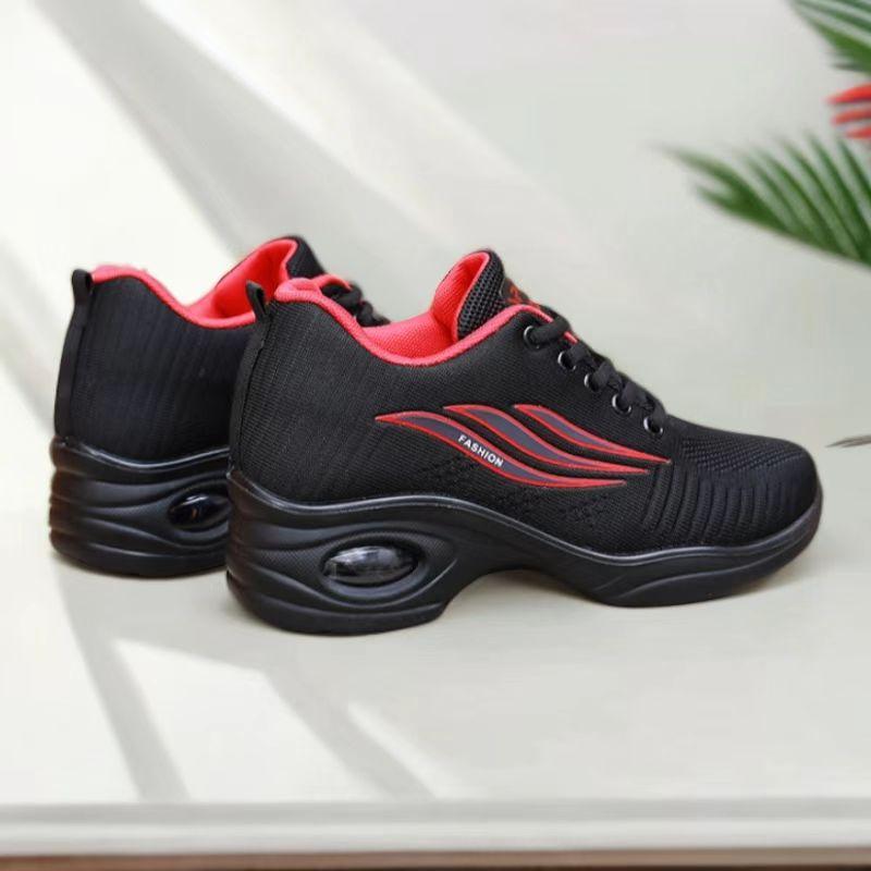 

Dance shoes, fly-woven mesh, breathable, light, comfortable and not tired, women s shoes, air cushion, thick-soled sports and leisure trendy shoes 41