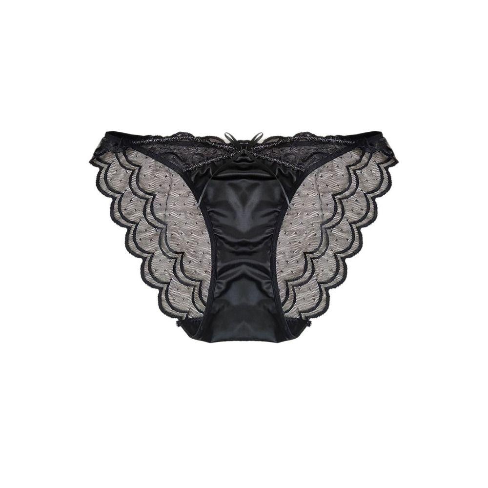 Low Waist Lace Flower Panties Transparent Women's Mesh Underpants Seamless Lace Briefs  Intimates