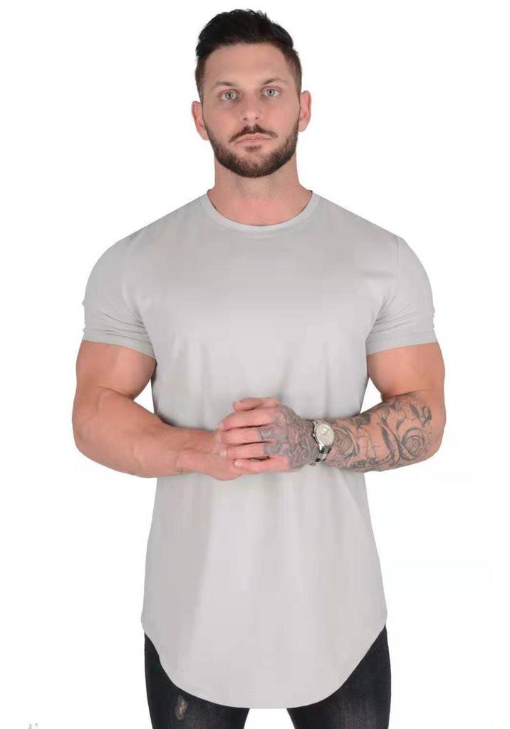 Maglietta da Corsa Uomo a Manica Corta Vestibilità Aderente - Abbigliamento Sportivo Estivo Casual