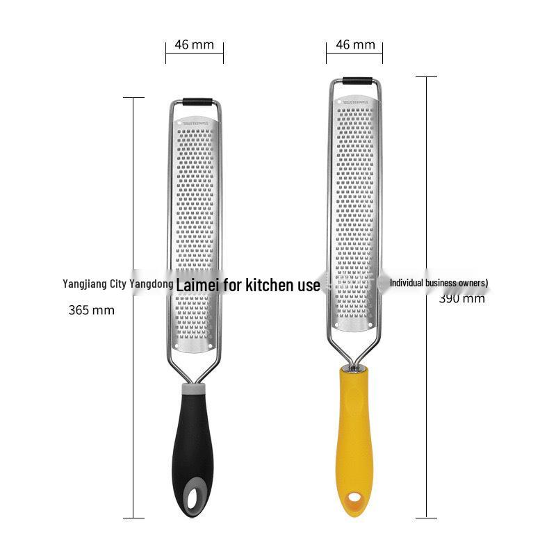 Stainless Steel Kitchen Shredder and Grater: Vegetable Slicer, Cheese Grater, and Lemon Zester