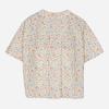 Thursday Island Women Flower Pattern Round Collar Blouse T264mbl291w