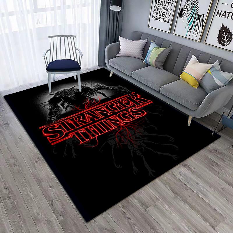 Halloween Horror Horror Theme Stranger Things Carpet Home Living Room Decoration Table and Chairs Anti Slip Door Mat Outdoor Picnic Mat Carpet A7