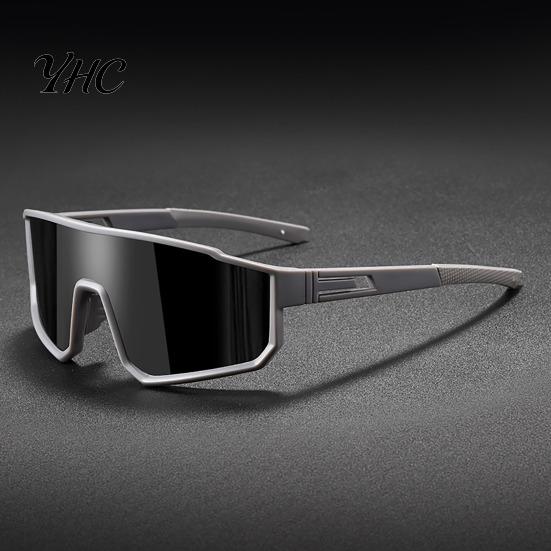 Anti-glare Cycling Glasses Outdoor with PC Lens UV Protection Windproof Lightweight Sunlight Blocking Men Women Running Mountain Bike Sports