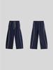 Maindeumeoseulkeonegsyeon Piping Snap Nylon Pants [Navy]
