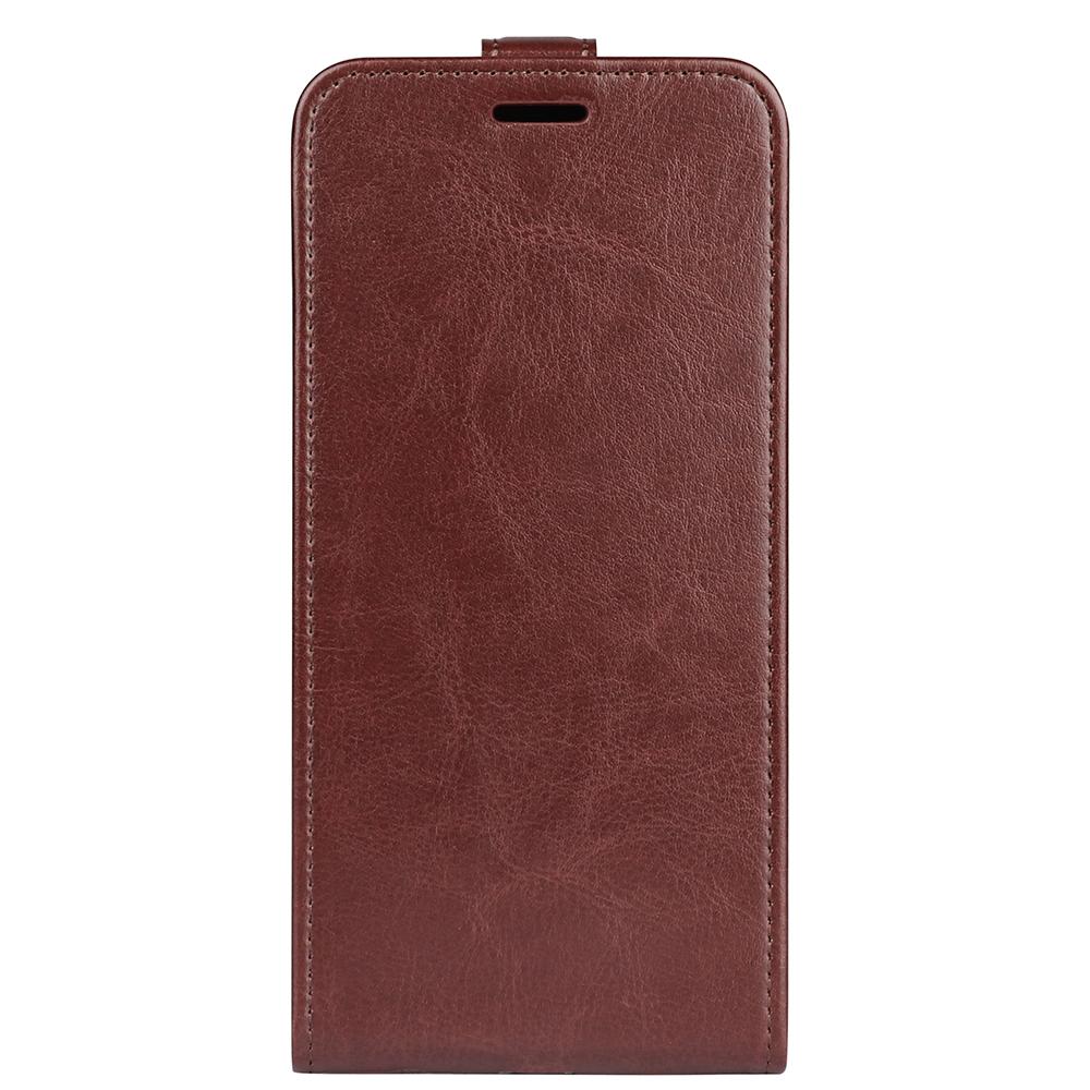 For Motorola Moto G53 5G Crazy Horse Texture PU Leather Card Holder Phone Case Vertical Flip Anti-drop Cover